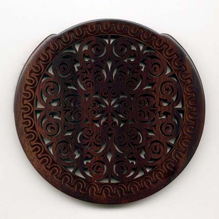 10 rosewood with gothic rosette