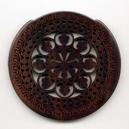 14 rosewood with gothic rosette